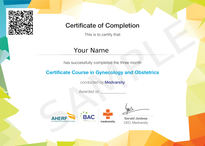 Certificate of Completion