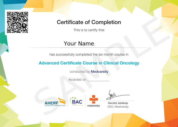 Certificate of Completion