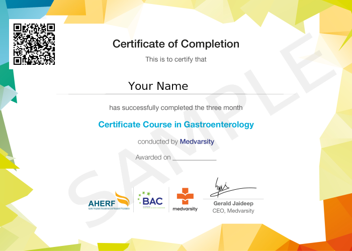 Certificate of Completion