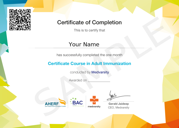 Certificate of Completion