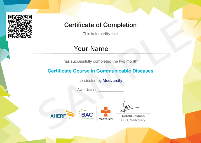 Certificate of Completion