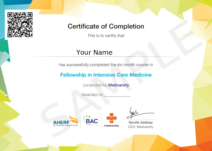 Certificate of Completion