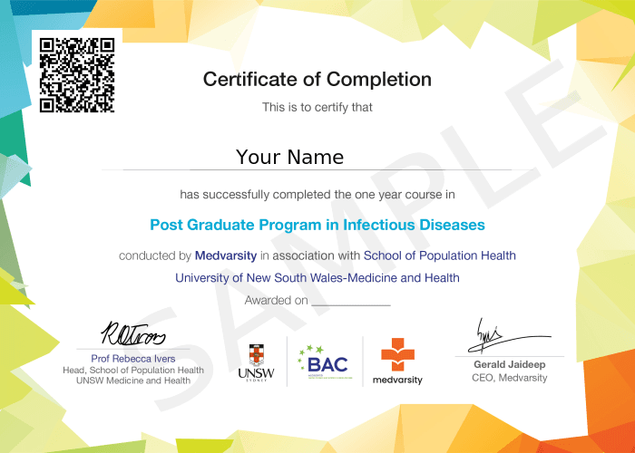 Certificate of Completion