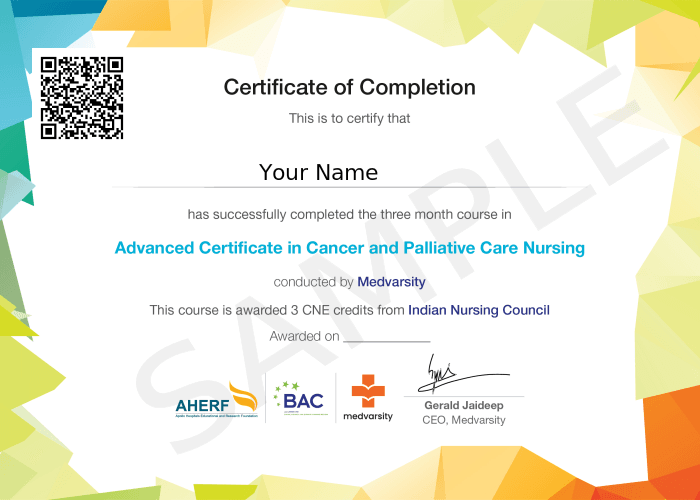 Certificate of Completion