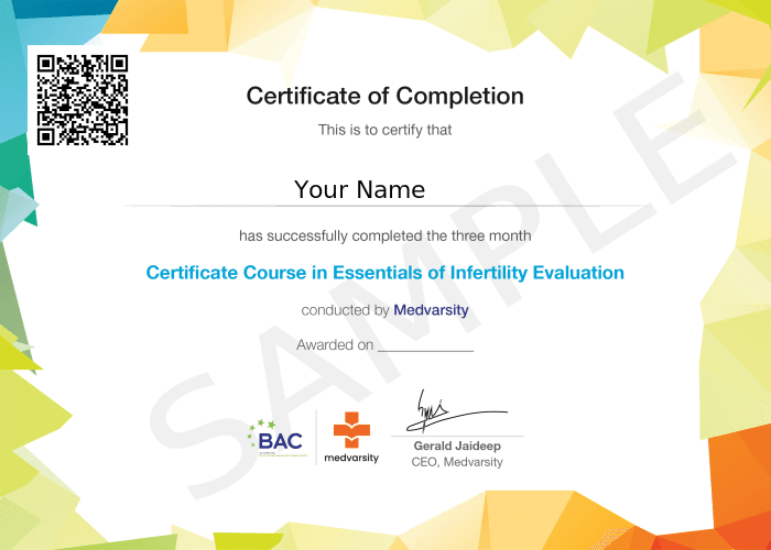 Certificate of Completion