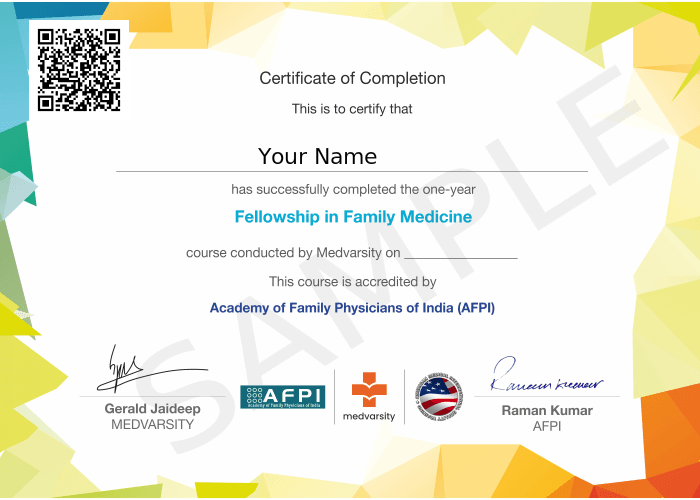 Certificate of Completion