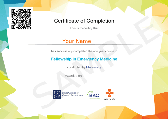 Certificate of Completion