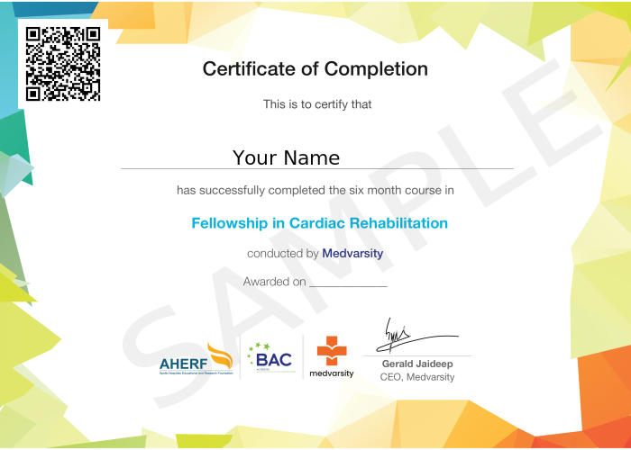 Certificate of Completion