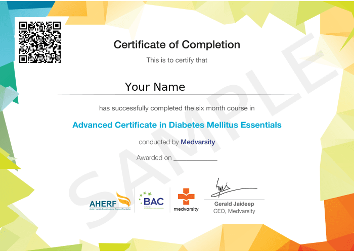 Certificate of Completion