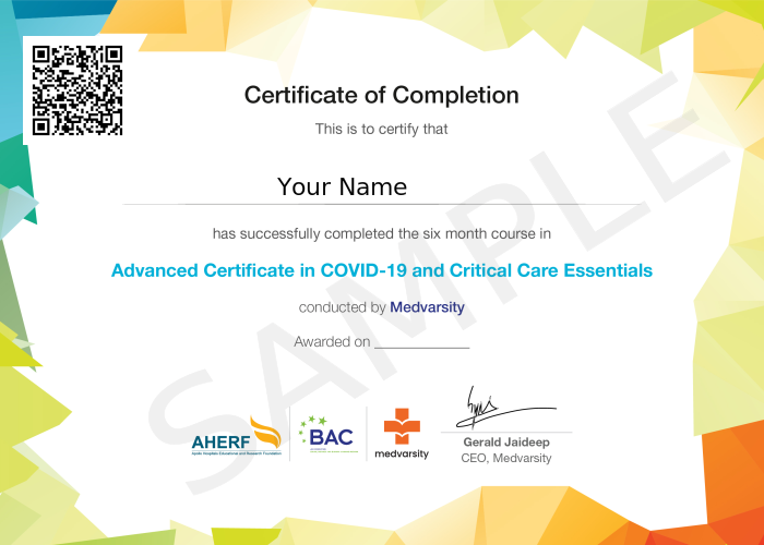 Certificate of Completion