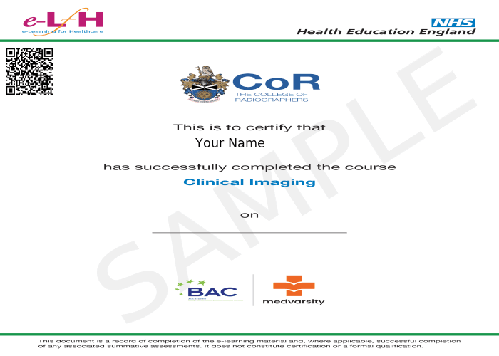 Certificate of Completion