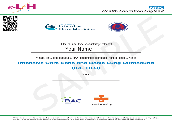 Certificate of Completion