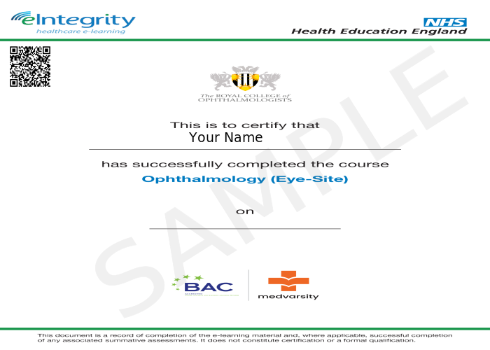 Certificate of Completion