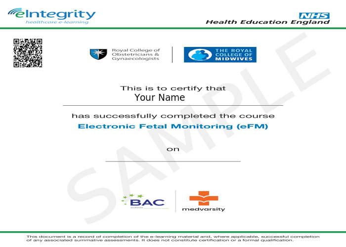 Certificate of Completion