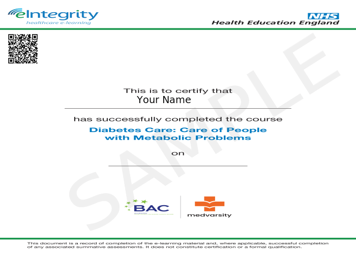 Certificate of Completion