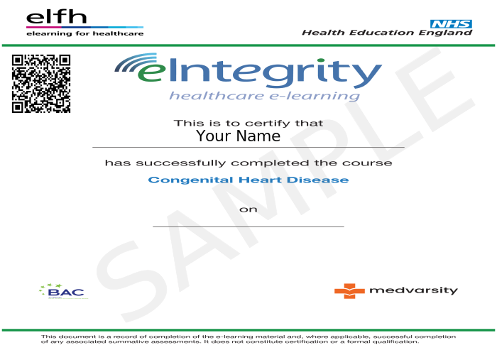 Certificate of Completion