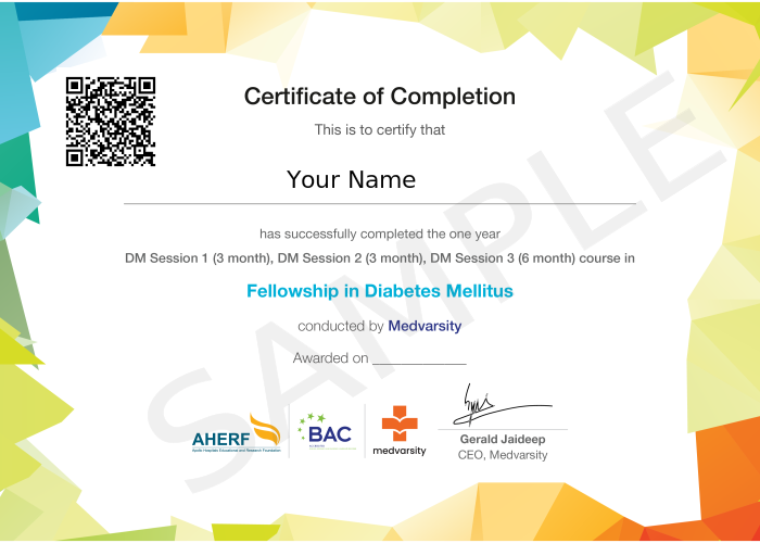 Certificate of Completion