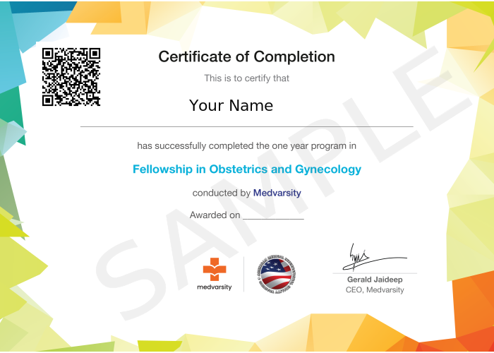 Certificate of Completion